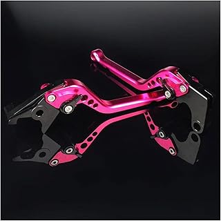 Embrague freno Accesorios De Palanca De Freno Y Embrague Ajustables Para Motocicleta Para Triumph Para Street Triple R 765 2020 2021 2022 2023 2024 Maneta freno y palanca embrague(Rosa 177mm)
