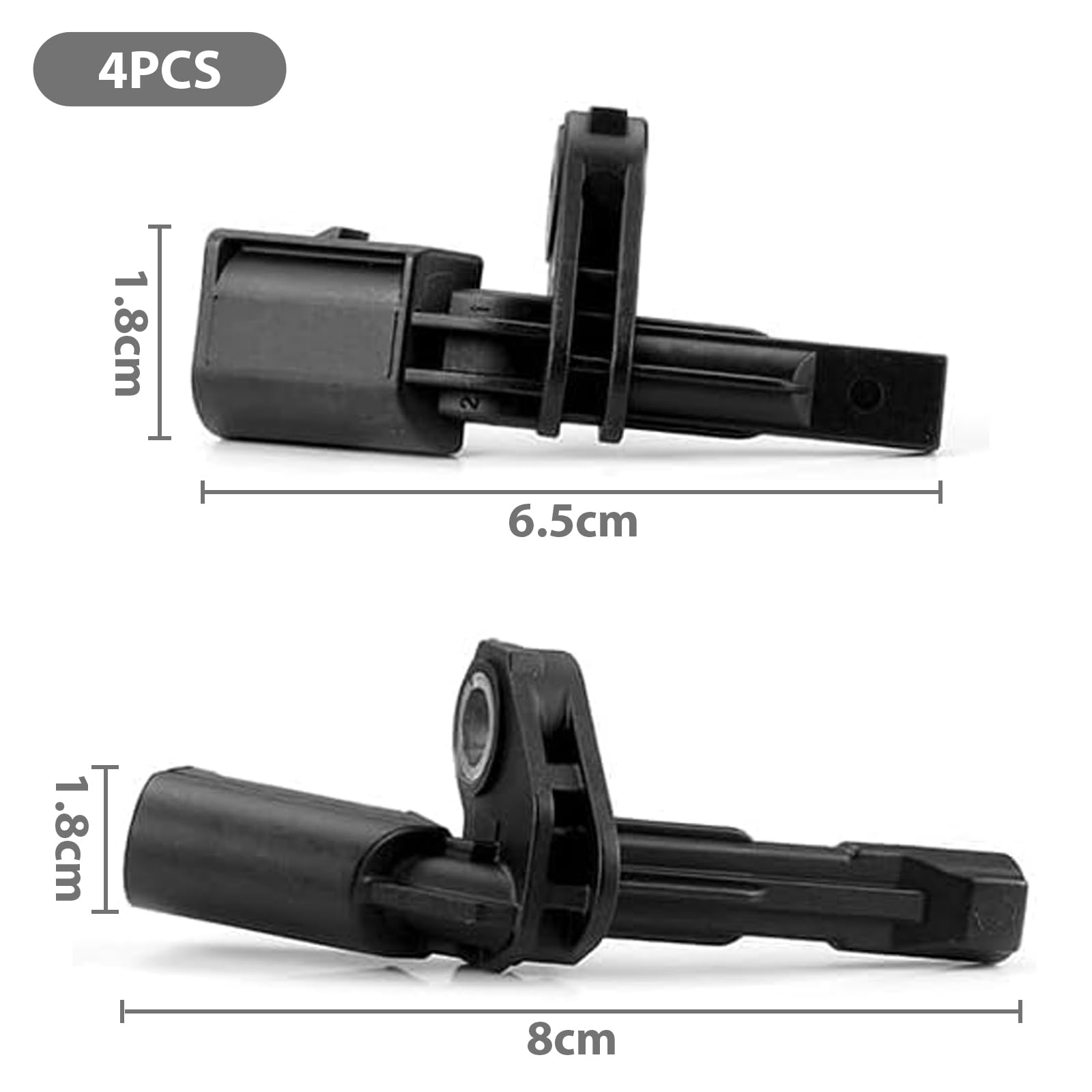 Set di 4 sensori ABS per velocità ruota, per Audi A3 2003-2012, VW Golf 2008-2013, Jetta, Passat, Touran, Tiguan, compatibilità sinistra e destra, parti di ricambio ad alte prestazioni,