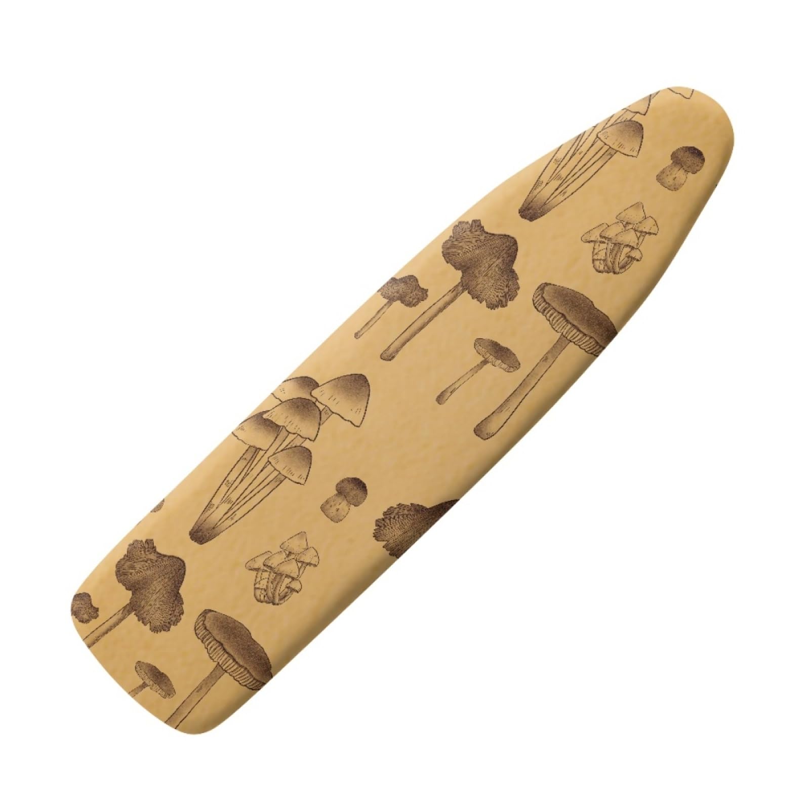 Ironing Board Covers Yellow Mushroom Iron Board Covers and Pad Thick Resist Scorching and Staining Thick Easy Fit Iron Cover Adjustable Elastic Rope Ironing Boards Cover 125x45cm