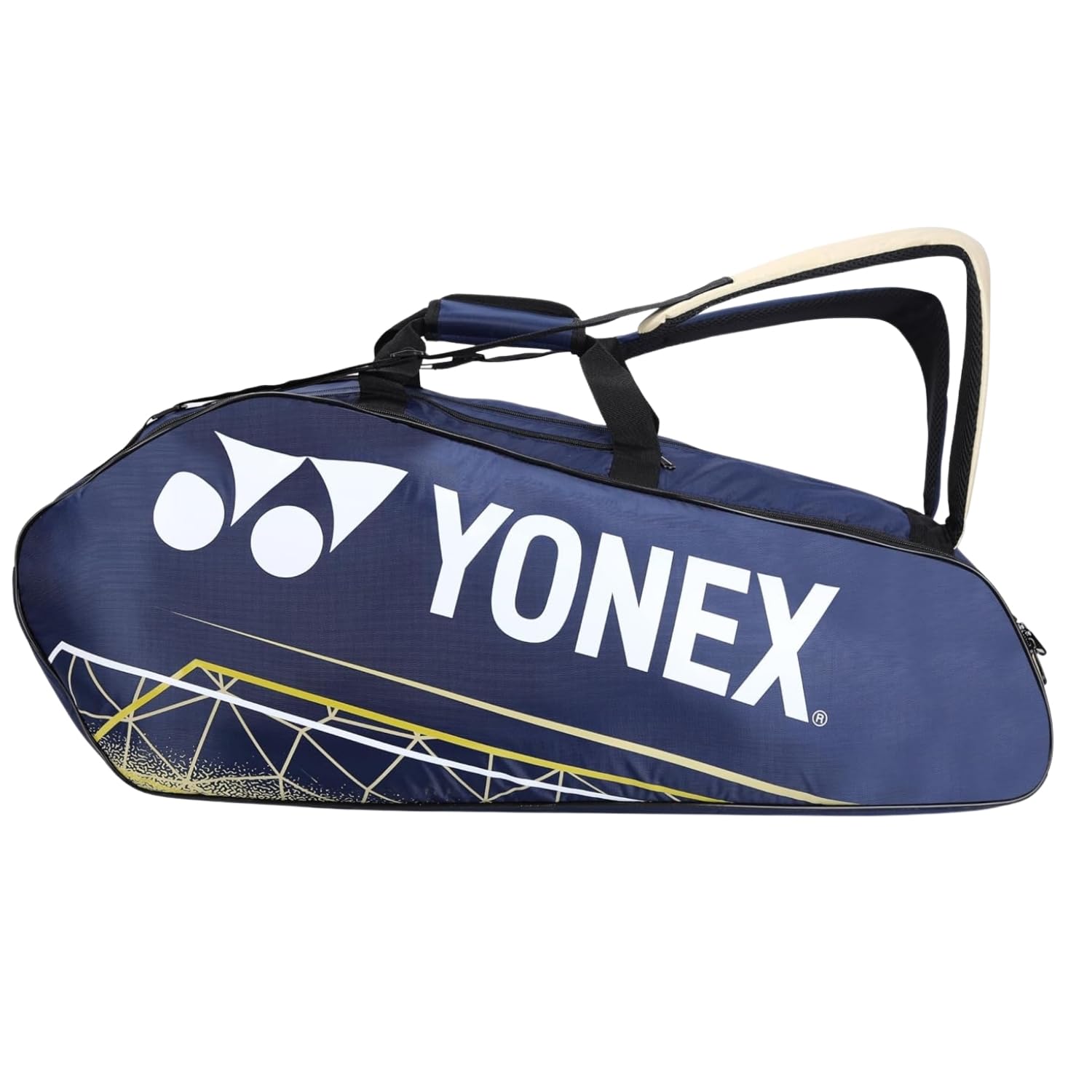 YONEX ACE2 Badminton Racquet Kit Bag | Durable Sports Racket Bag with Spacious Compartments | Lightweight & Comfortable Carry (Pageant Blue/Moth)-image-18