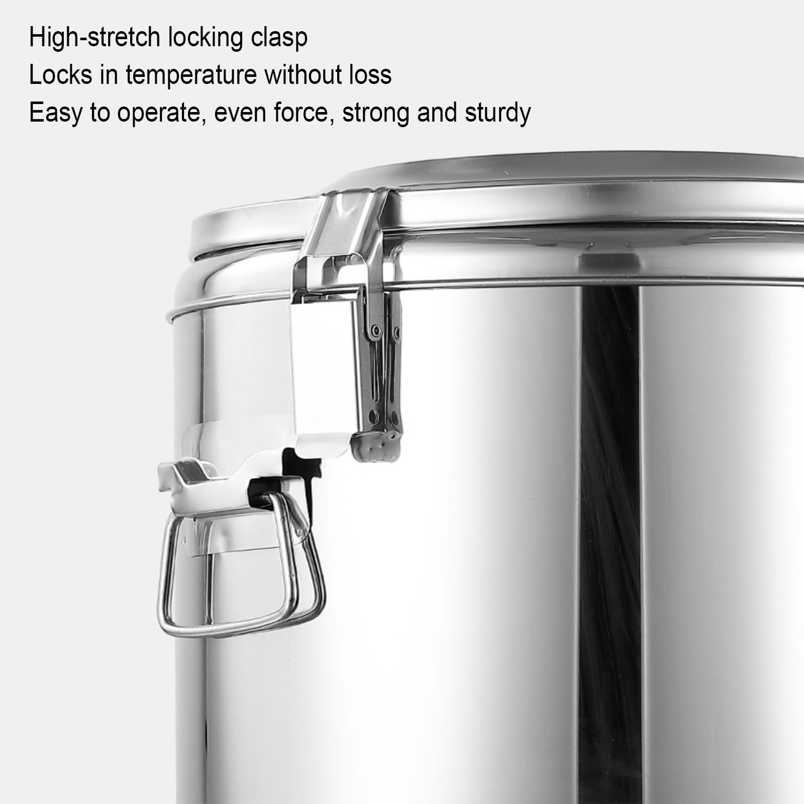 Distributeur de Boissons Isotherme en Acier Inoxydable 30 L, cafetière Chaude et Froide avec robinets, Service de Boissons Durable pour Les fêtes, Les événements et Les traiteurs - (Argent)