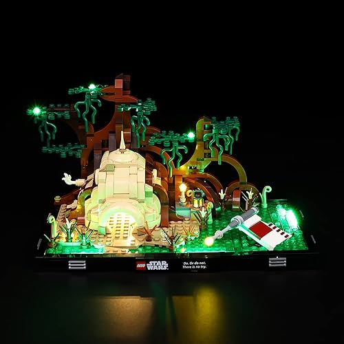 Miniatura 4 de Kyglaring Kit de iluminación LED solo juego de luces diseñado para Lego Star Wars Dagobah Jedi Training Diorama 75330 Kit de construcción modelo,