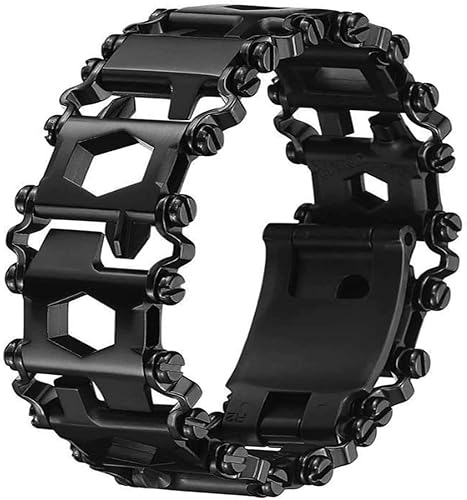 Lemasa Multitool Bracelet 29 in 1, 22cm Stainless Steel, Outdoor Travel Men Watch Strap, Trend Bracelet with A Pry Tool