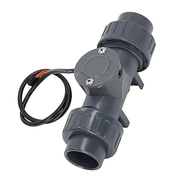 Water Flow Meter, RS485 Garden Hose Water Meter, Display Instantaneous Flow/Total Flow, 5Kg/cm? Working Pressure Water Flow Counter Sensor Switch Flowmeter for Farmland Irrigation Pond Pool