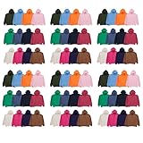 BILLIONHATS 72 PACK Wholesale Hoodie Sweatshirts, Men Womens Unisex Cotton Blend, COLOR BRIGHT-MIXED ASSORTED SIZES Bulk Adult, Homeless Donation & Shelters