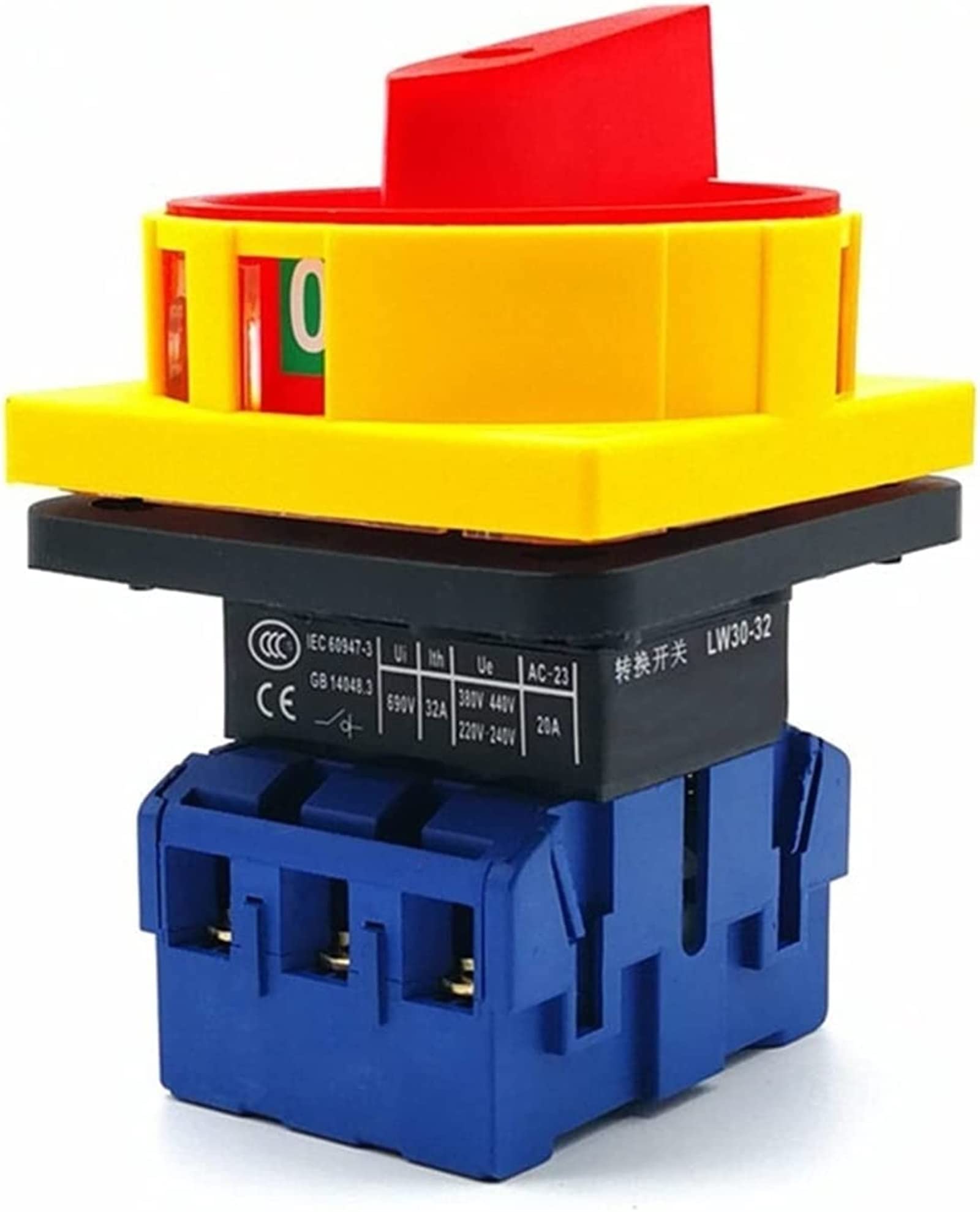Commutateur de came SZD11 interrupteur triphasé 2 positions pour couper la tension 600V