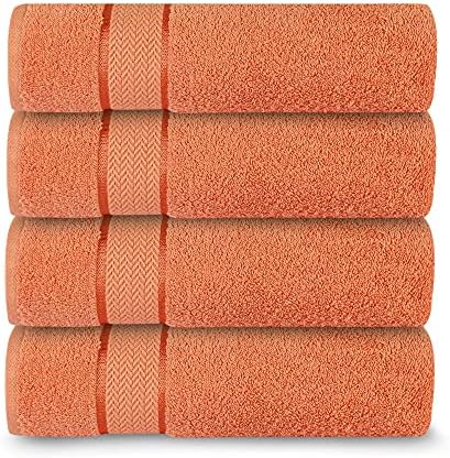 CRAFTBERRY- Bath Towels Set-100% Cotton- 2 Bath Towels, 2 Hand Towels & 2 Washcloths- Large, Quick Dry, Absorbent, Plush, Soft- Home, Hotel, Shower- 6 Piece Luxury Bathroom Towels - Sage Green / Olive