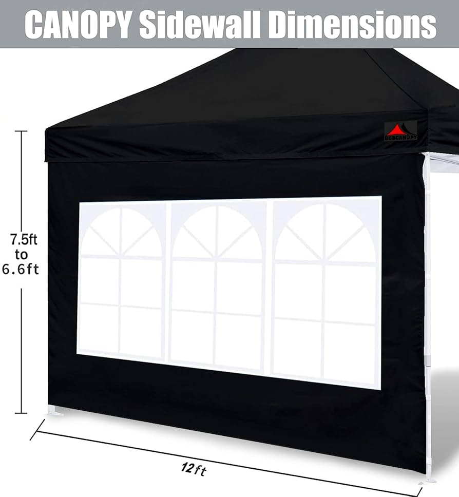 CanopyAL クリア Canopy Sidewalls (4pck) - Replacement Walls for Gazebo