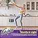 Fabuloso Dry and Wet Sweeper with Bonus 12 Dry Cleaning Pads| Clean Your Floors with Ease | 2-in-1 Sweeping and Light Mopping, Lightweight, Swivel Low-Profile Dust Mop,Purple