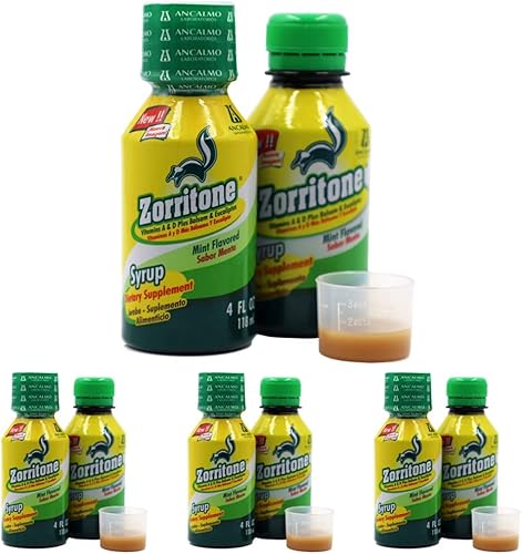 Vista 7 de Zorritone, Jarabe enriquecido con vitaminas A y D, Ayuda a aliviar el dolor de garganta y la picazón, Mejora síntomas menores de resfriado, Sabor a