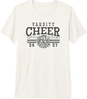 Varsity Cheer 2027 Class Team Spirit School Black Pride Premium Tri-Blend T-Shirt