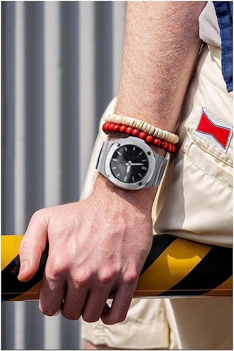 Upgrade Watch Mod Kit Stainless Steel One-piece Watch Case And Band for Men，For GA2100 Retrofit Replacement Accessories Suitable