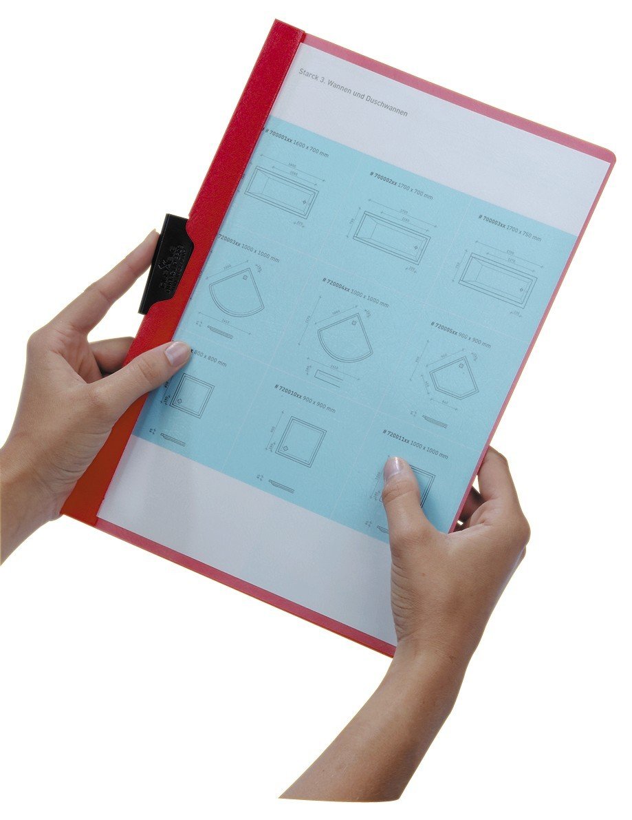Durable DURACLIP 30 Acciaio Multicolore cartellina con fermafoglio