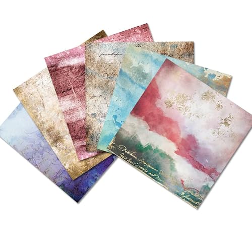 Scrapbook Paper 12X12 Inch - Colorful Vintage Pattern Printed Origami Craft Designer Paper Pack For Gift Wrapping Card Making Photo Frame Collage Album Decorative #TOP3