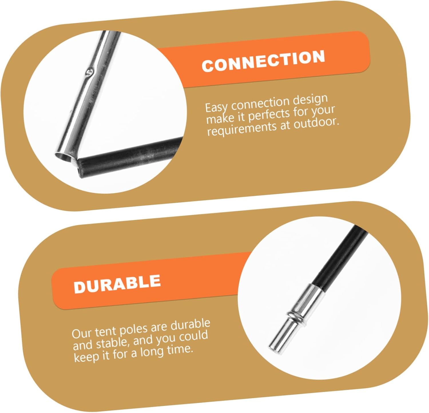 1set Fiberglass Tent Poles Replacement Kit for Camping Outdoor Tent Accessories Pole Repair Kit