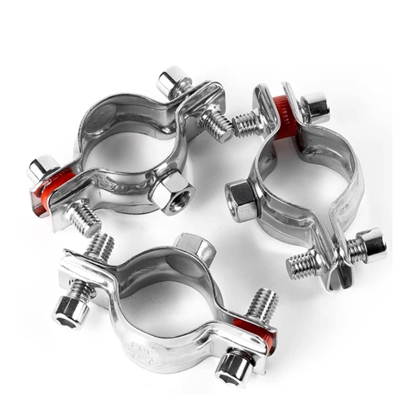 Abrazadera de soporte for tubería acero inoxidable 304 con tuerca M8 | 6-325 mm 1/2/5 piezas Soporte de acero inoxidable 304 for chimenea(57-60mm (5 pcs))