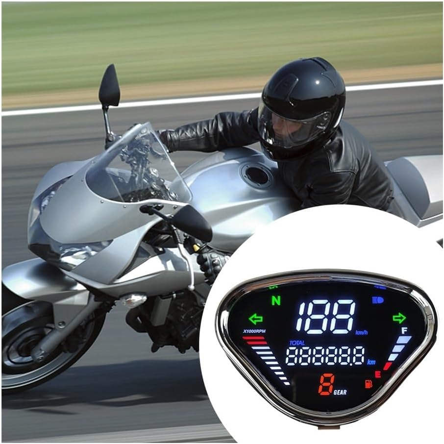 Motorcycle Speedometer Motorcycle Speedometer Gauge Digital Odometer Display Tachometer Odometer Digital Speedometer for h&ond&a DAX 70 CT50 CT70