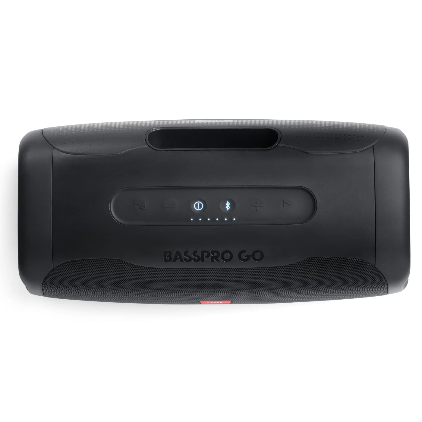JBL BASSPRO Go Plus mit Heimladegerät - 2 in 1: Aktiv Subwoofer Auto und 200 Watt Bluetooth Lautsprecher Box Einsetzbar im Auto & zu Hause, Black