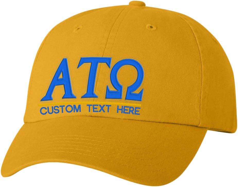 Personalized Alpha Tau Omega ATO Greek Line Hat