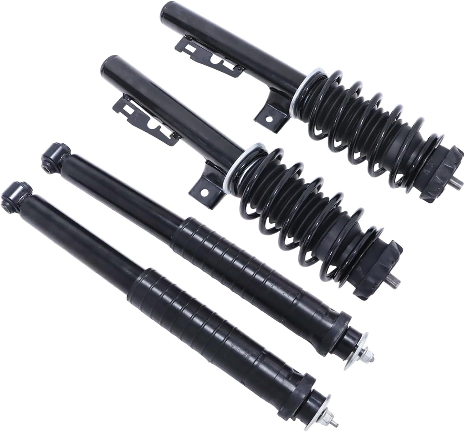 FZJDSD 4x Front Rear Shock Strut Assemblies w/o ADS Compatible with Smart Fortwo W451 1.0L/EV 2008-2016# 4513202531 4513201831 4513202331 4513200731 A4513202531 A4513201831 A4513202331 A4513200731
