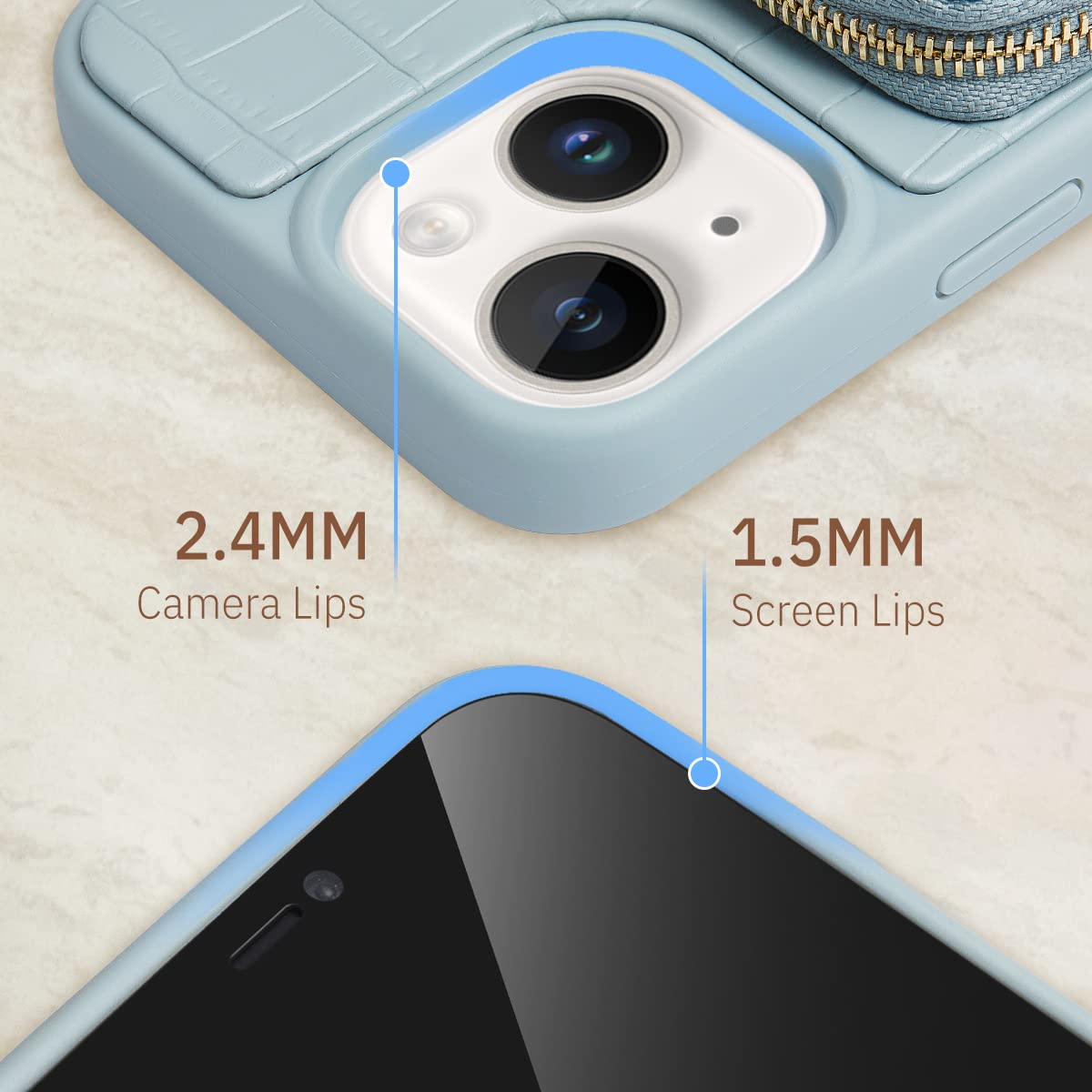 Amazon.co.jp: CUSTYPE iPhone 15用 ケース 財布 女性用 カード