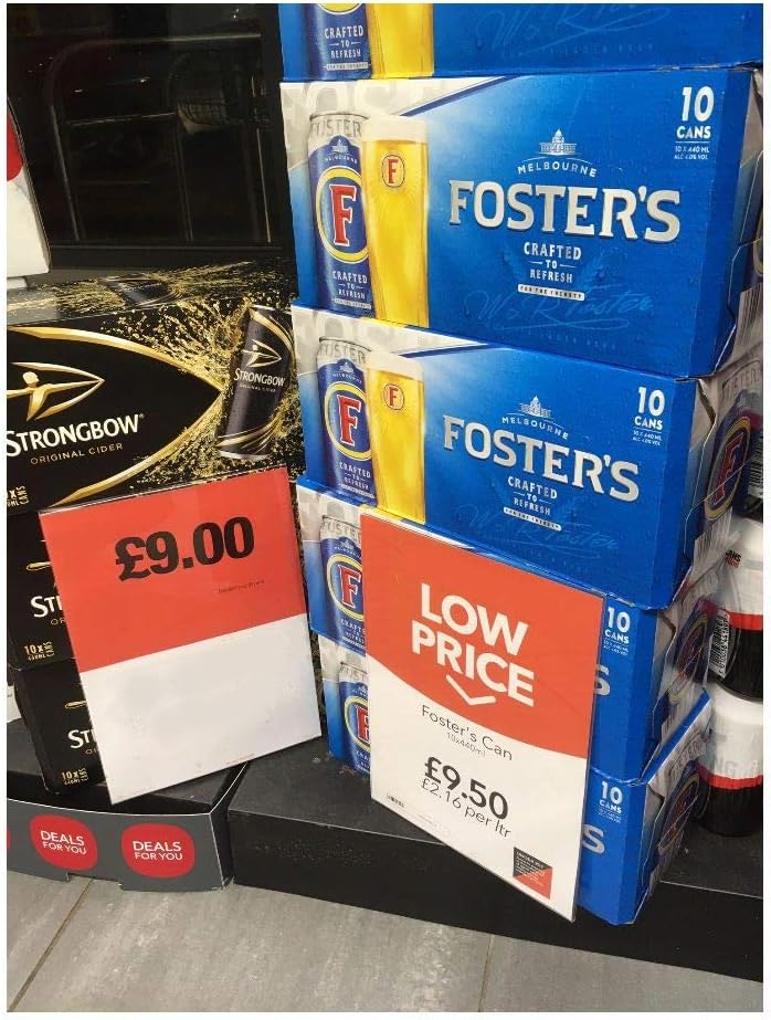 Pos Display Shop 10 x A5 Portrait Pallet Sign Holder/Warehouse Sign