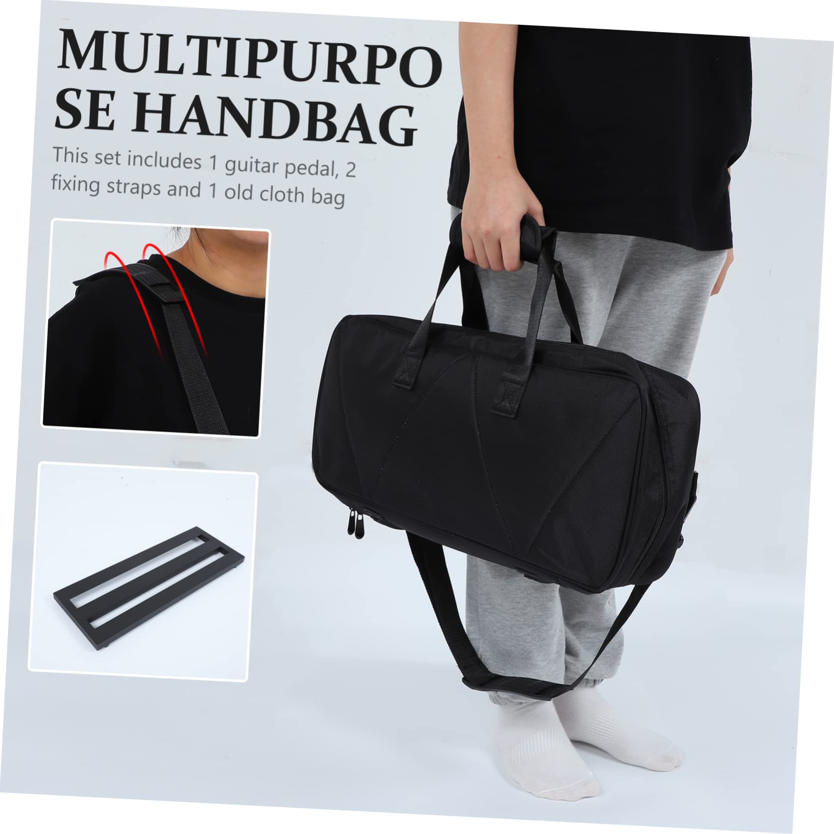 Levemolo Effector Stand for Pedal Board Oxford Cloth Bag Guitar Pedalboard Holder