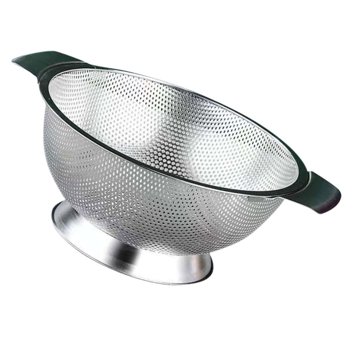 Ciotola Scolapasta In Acciaio Inox Con Rete Fine - 23,5 Cm - Cestello Per Riso, Pasta, Frutta E Verdura - Lavabile In Lavastoviglie - 4
