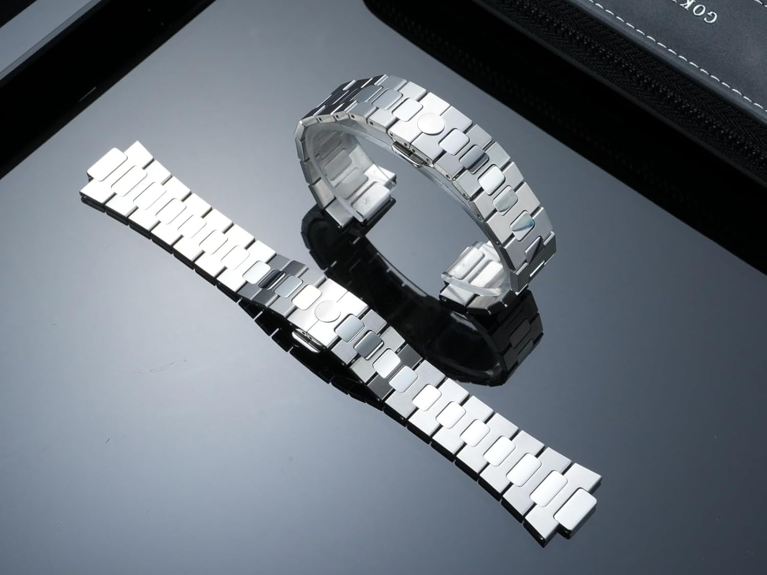 Compatible with Bell & Ross square watch BR05A/BR05C-A523, made with 316L solid stainless steel watch strap for men