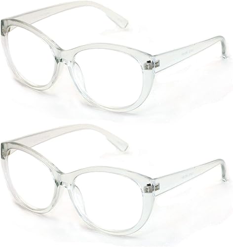 Miniatura 8 de 2 pares de anteojos de lectura de lujo para mujer, diseño de ojo de gato, vintage, ovalado