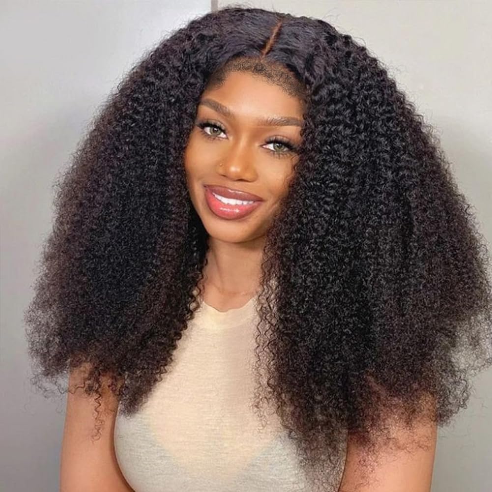 Amazon.com : Beauhair 4C Edges 24 Inch Kinkycurly Wig Human  display picture 3