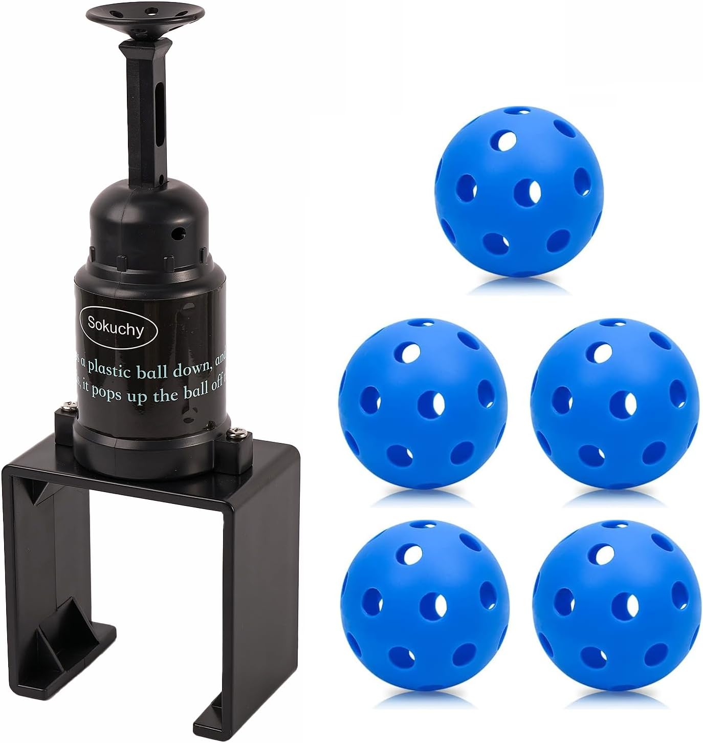 Big Ball Baseball Practice Popper, Pop Up Tee Balls to The Perfect Height for Batting Trainer, Batting Machine for Practicing Hitting Without a Pitcher