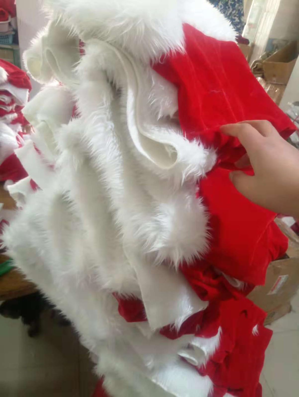 Disfraz De Papá Noel, para Hombre, Traje De Papá Noel Adulto, 7 Piezas, Traje Navideño Profesional De Talla Grande para Fiesta Navideña, Traje De Papá Noel De Lujo para Adulto