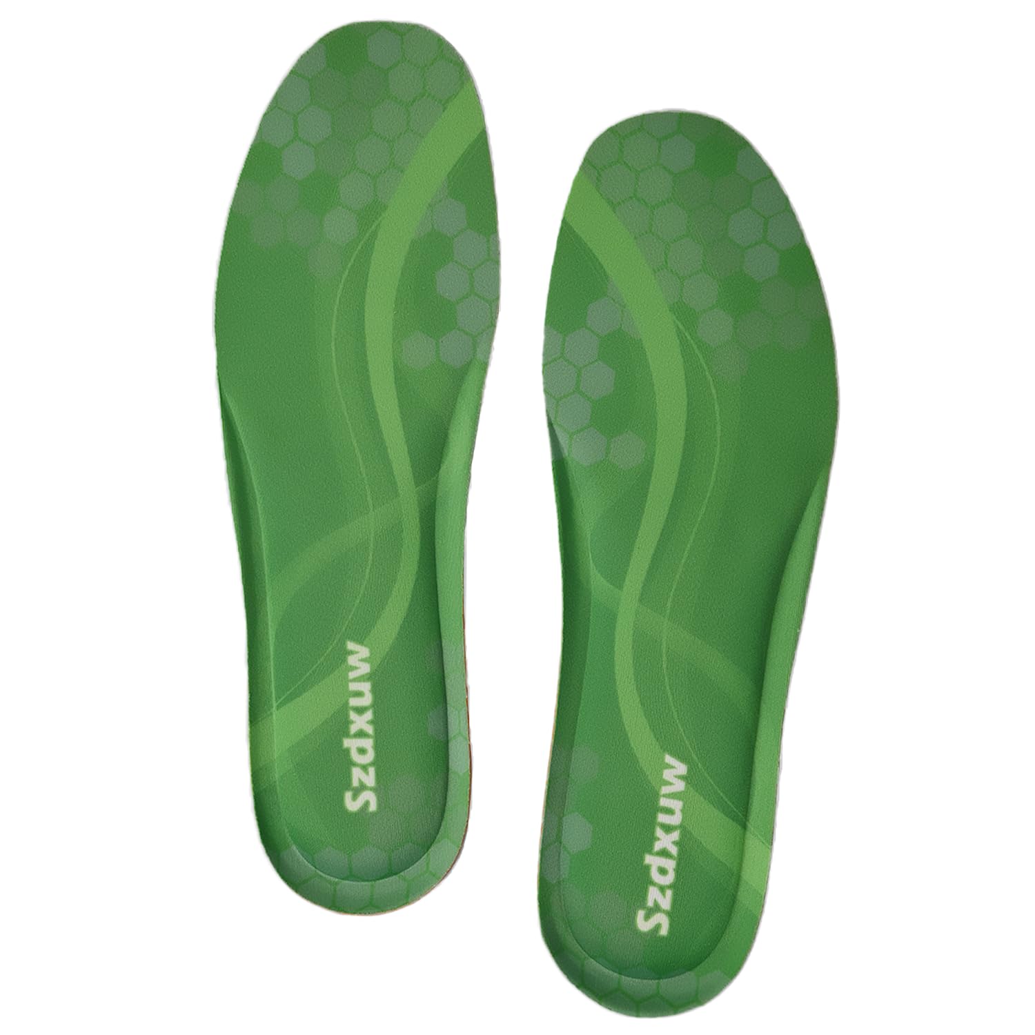 Szdxuw Solette in Memory Foam Uomo Donna, Inserti per Scarpe Regolabile alla Misura Comfort Assorbimento Traspirante degli urti Imbottitura per il Supporto del Piede Suole Interne, Uomo Verde