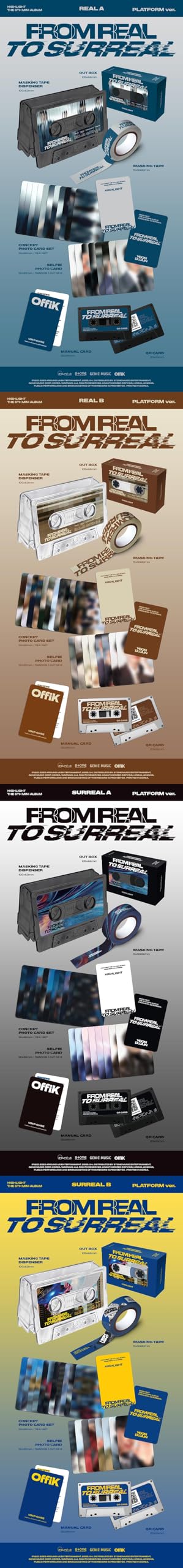 Highlight: 6º mini álbum [From Real To Surreal] (Plataforma Ver.) (4 ver)