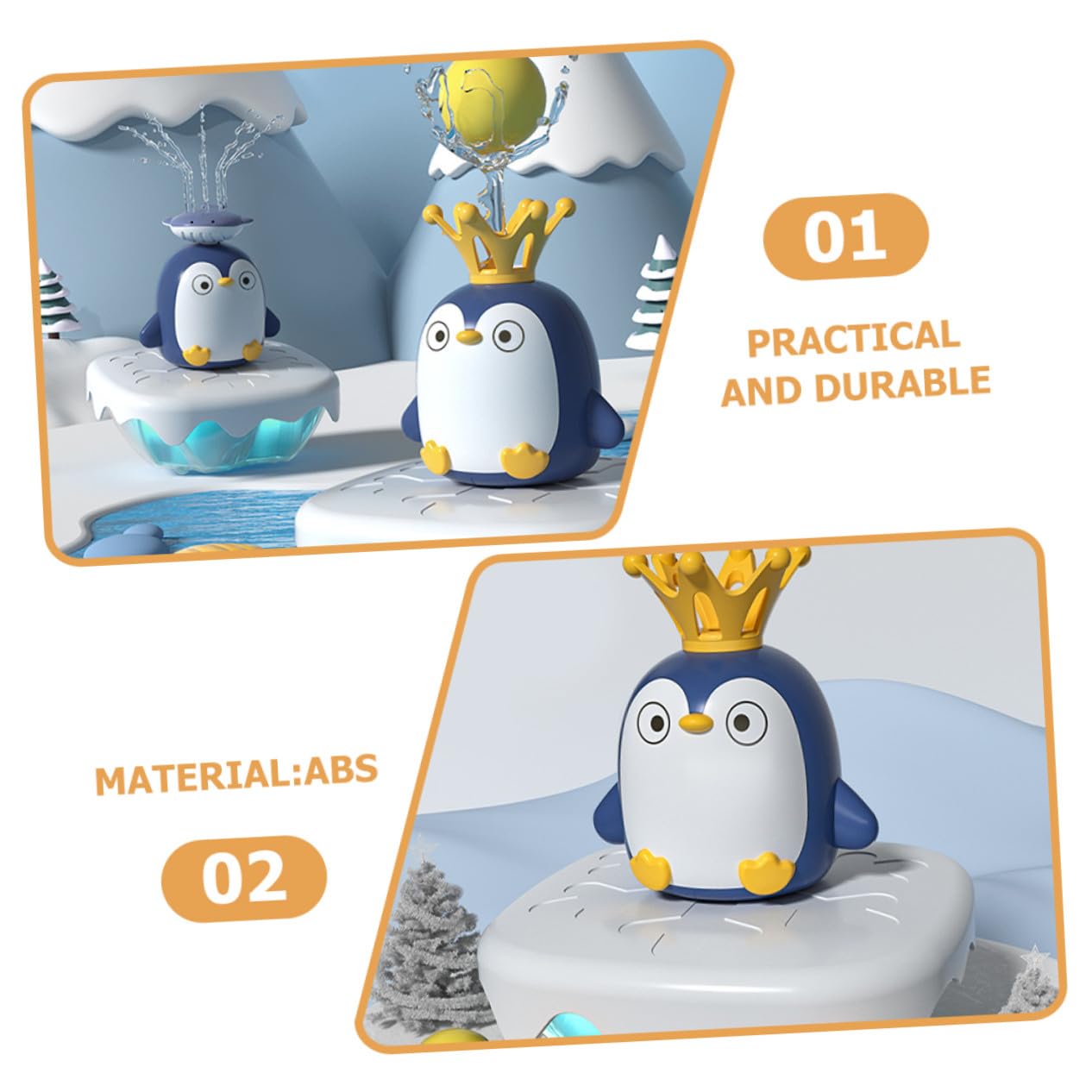 Juguete de Pingüino Baño Rociador de Agua, Abs, 1 Set