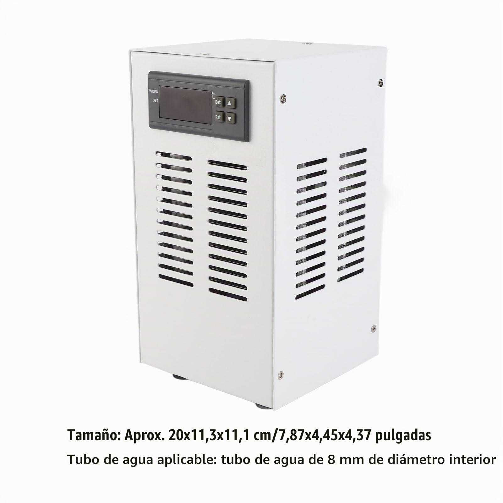 FTVOGUE Enfriador de Tanque de Agua, 72W, Refrigeración Constante, Controlador de Temperatura de Acuario de 20L para Funcionamiento Silencioso, Refrigeración Electrónica Rápida (Enchufe