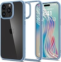 Vista 13 de Spigen Funda para iPhone 14 Pro Max, ultra híbrida, sin anillo magnético, antiamarilleo, transparente