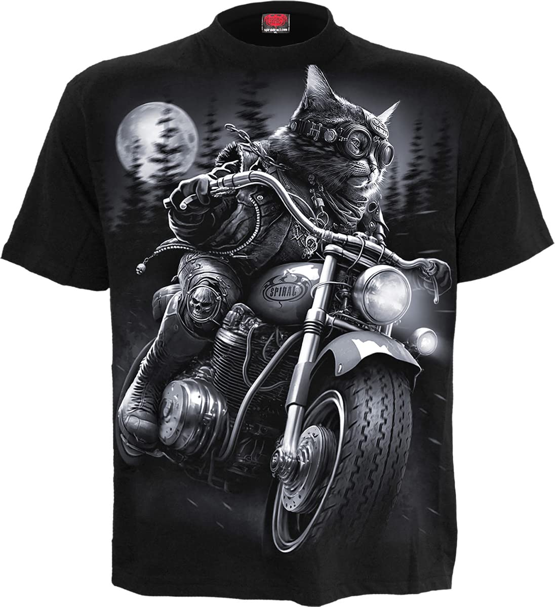 Spiral - Men's - Nine Lives T-Shirt - 4XL - Black