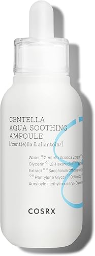 COSRX Centella Aqua Soothing Ampoule, Centella Asiatica Cica Serum, Korean Skin Care, 1.35 Fl oZ, For Sensitive Skin, Daily Skin Serum, Paraben Free, No Animal Testing