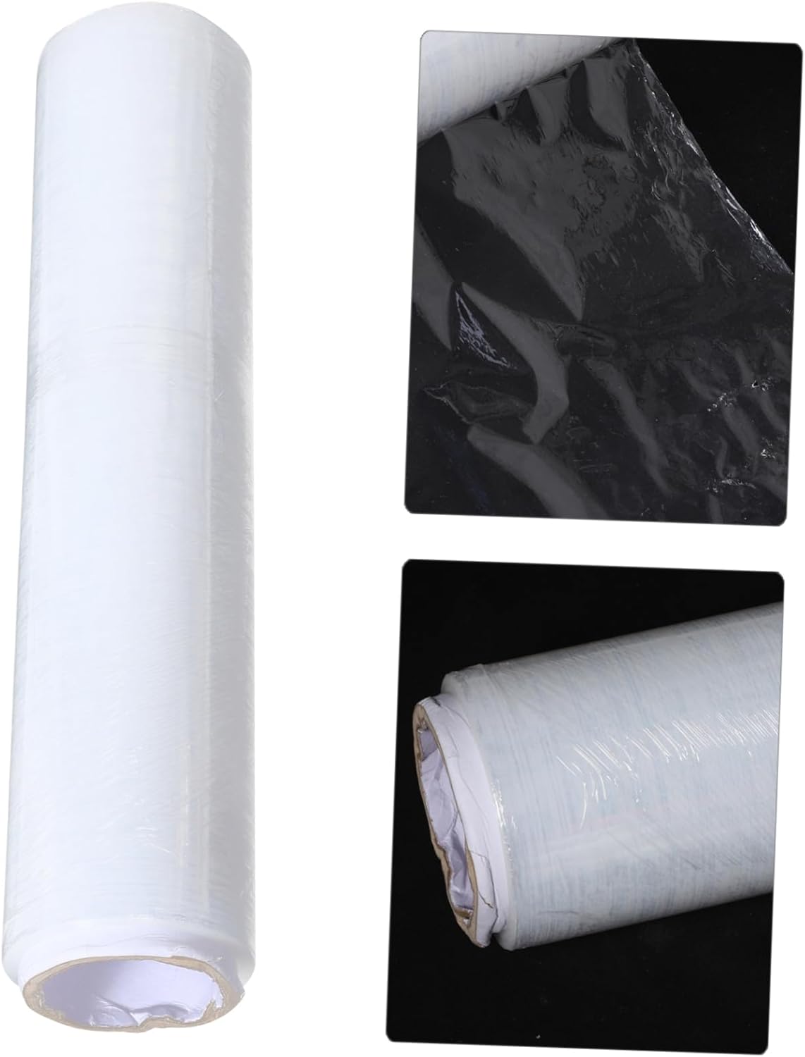 Heavy Duty Clear Stretch Wrap Film Pre-Stretched Plastic Wrap for Packing Pallets Furniture Moving Self-Adhesive Extra Wide Superior Stretchability Easy to Apply