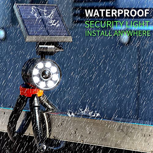 Drawgreen Solar Motion Lights Outdoor Camping Aluminum 1400Lm 9W(130W Equi.) Led Solar Flood Security Stop Emergency Lights For Driveway Porch Patio Garden Camp, 100-Week Protection For 100% Free #TOP5