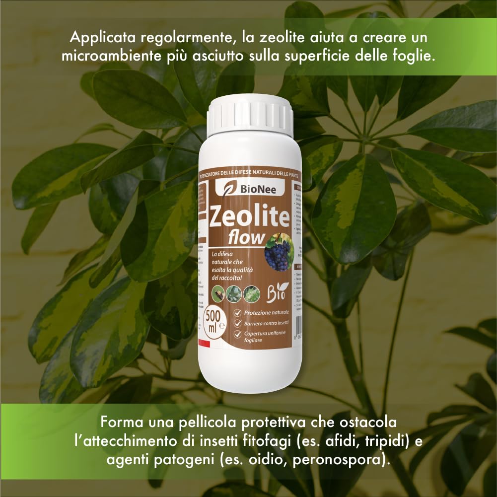 Zeolite Flow in sospensione 5 L – Corroborante Naturale Antifungo e Insetti per Piante