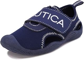 Kids Protective Water Shoe,Closed-Toe Sport Sandal For Boys and Girls-Bilean Toddler-Solid Navy-10