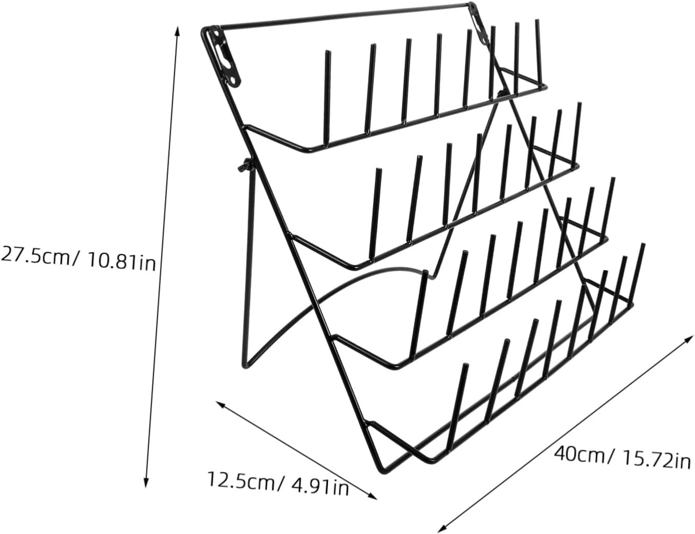 Wall Mounted Storage Rack for Lab Organization Mug Holder with Capacity Easy Installation Sleek Design for Area and Home Use
