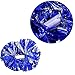 Cheerleading Pom Poms, High-Quality Plastic Pom Poms for Royal Blue & Silver Team Spirit Cheering, Cheerleader Pom Poms for Dance Performances