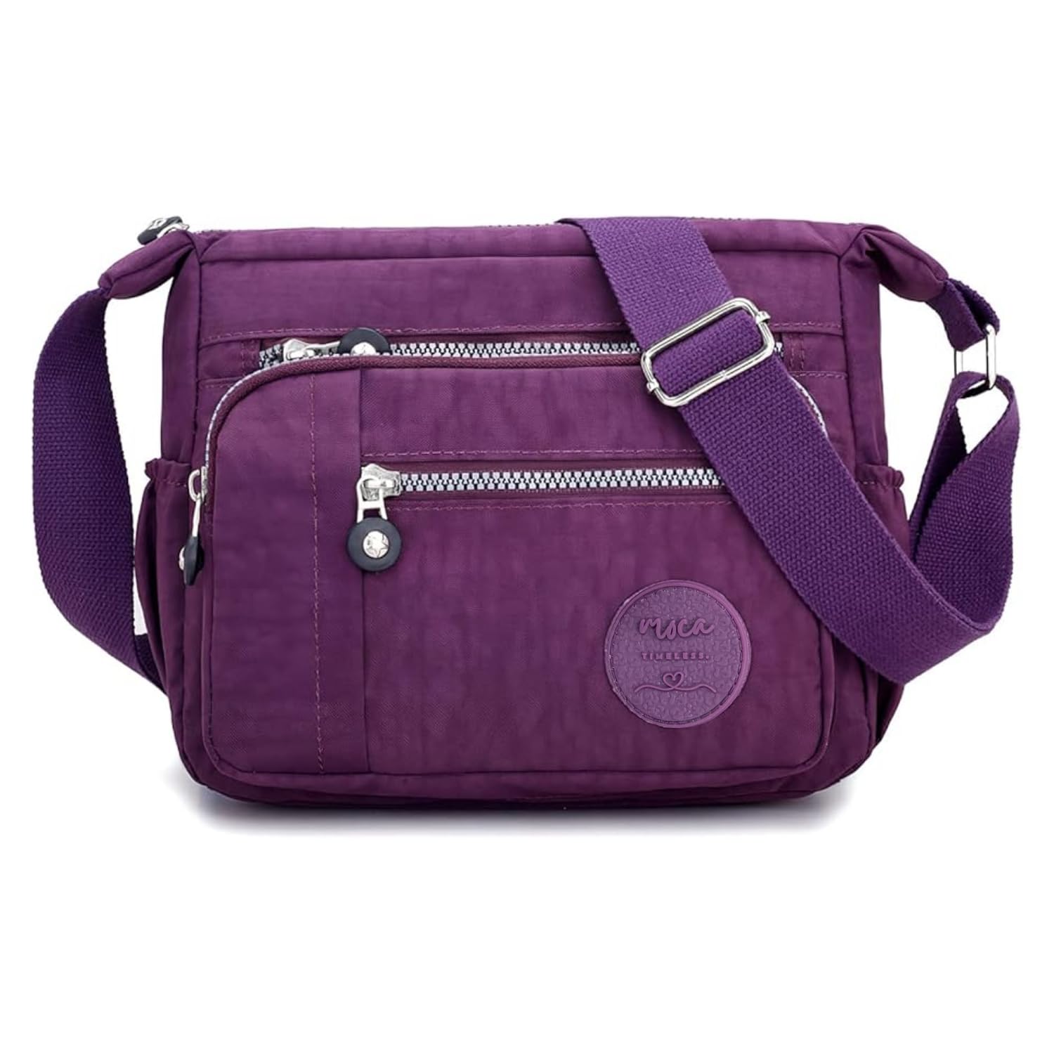 moca Crossbody Shoulder Bag for Women, Waterproof Canvas Travel Handbag, Lightweight Multi Pocket Messenger Bag with Adjustable Strap for Daily Use-picture-21