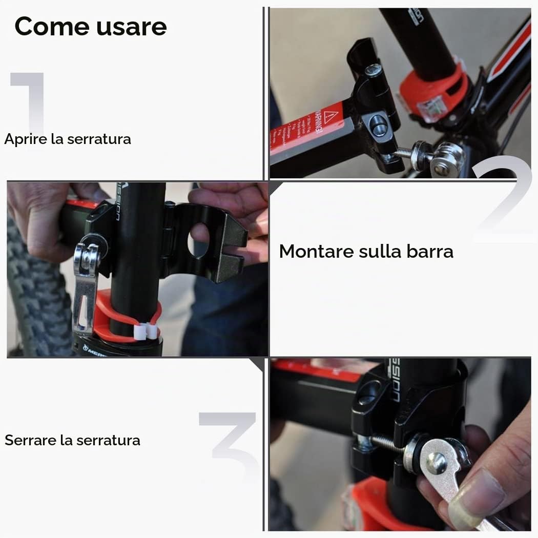 Yeesport Portapacchi per bicicletta a sgancio rapido, in lega di alluminio, reggisella posteriore, 15-20 lbs, universale per mountain bike e fat bike