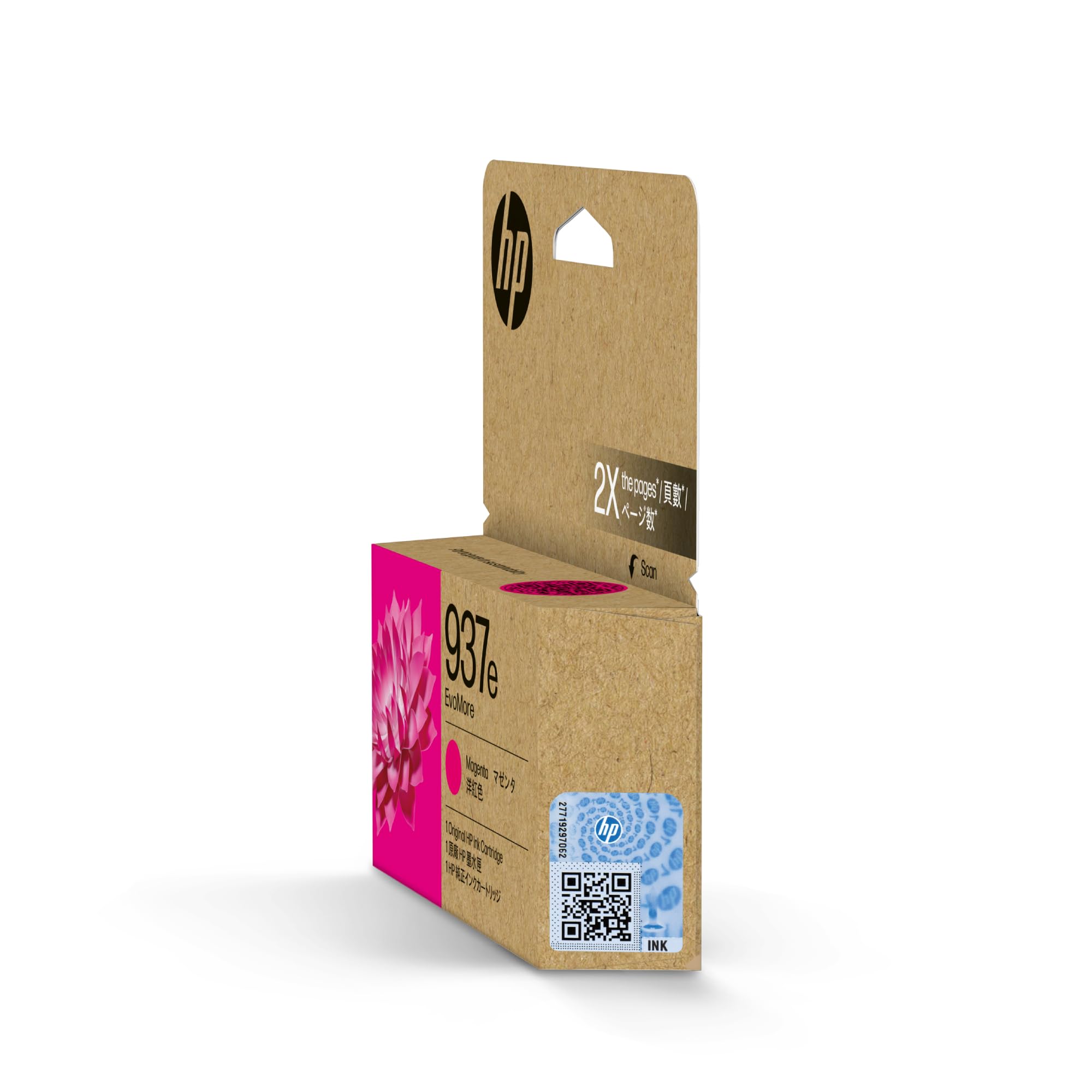 HP 937e Magenta, Cartucho de Tinta Original, EvoMore, Alta Capacidad | Compatible con impresoras OfficeJet Pro Serie 9100 y 9700, 1650 páginas (4S6W7NE)