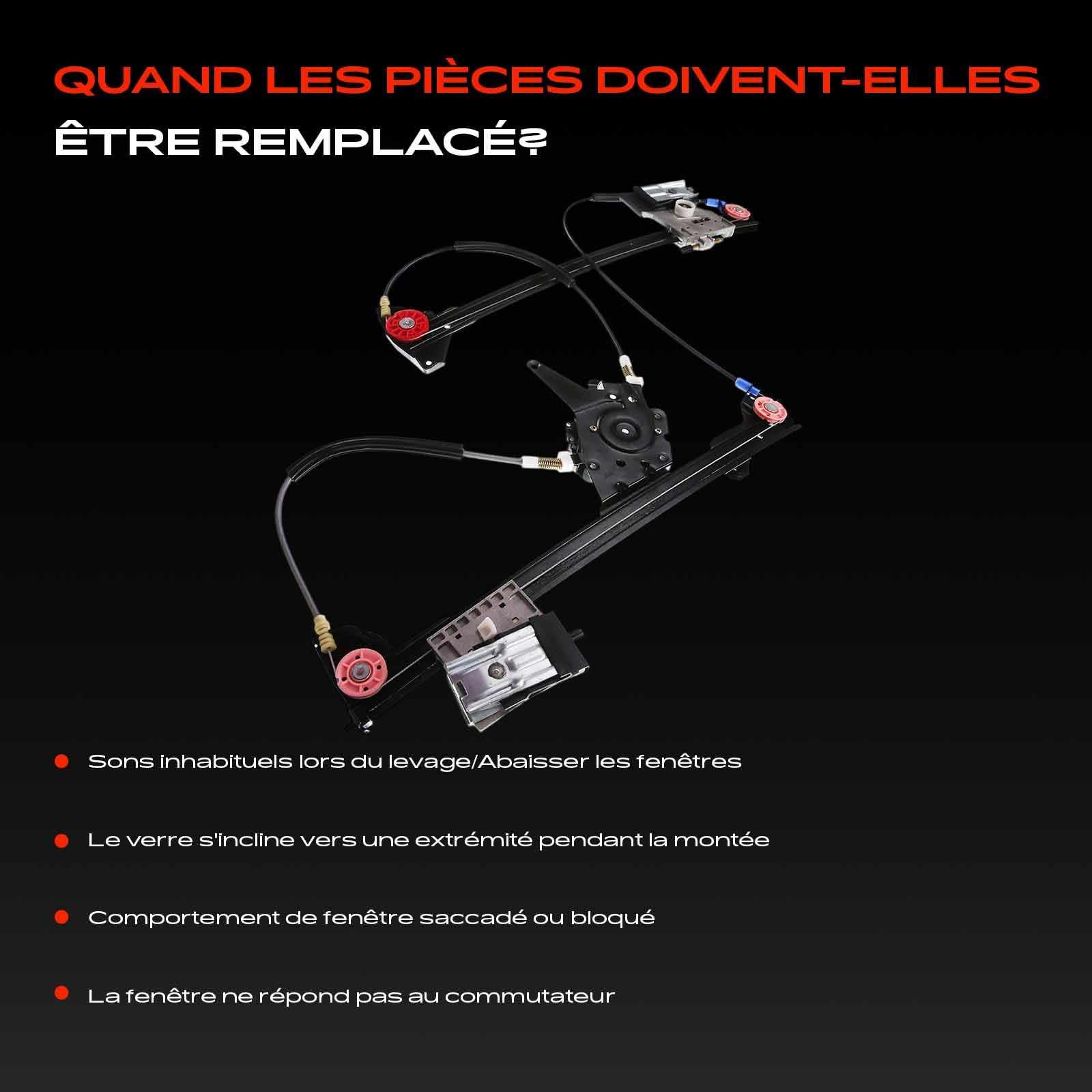 Frankberg Lève-vitre sans moteur, avant droit 1E0837462